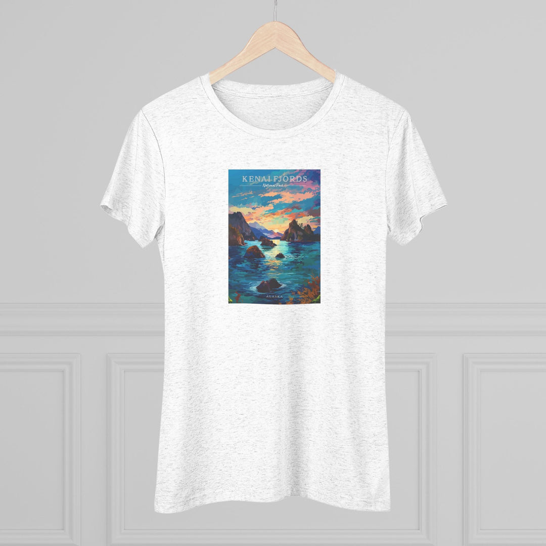 Kenai Fjords National Park Women's Triblend Tee - My Nature Book Adventures