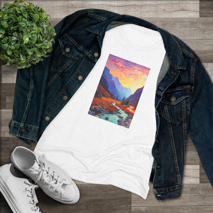 Kings Canyon National Park Women's Triblend Tee - My Nature Book Adventures