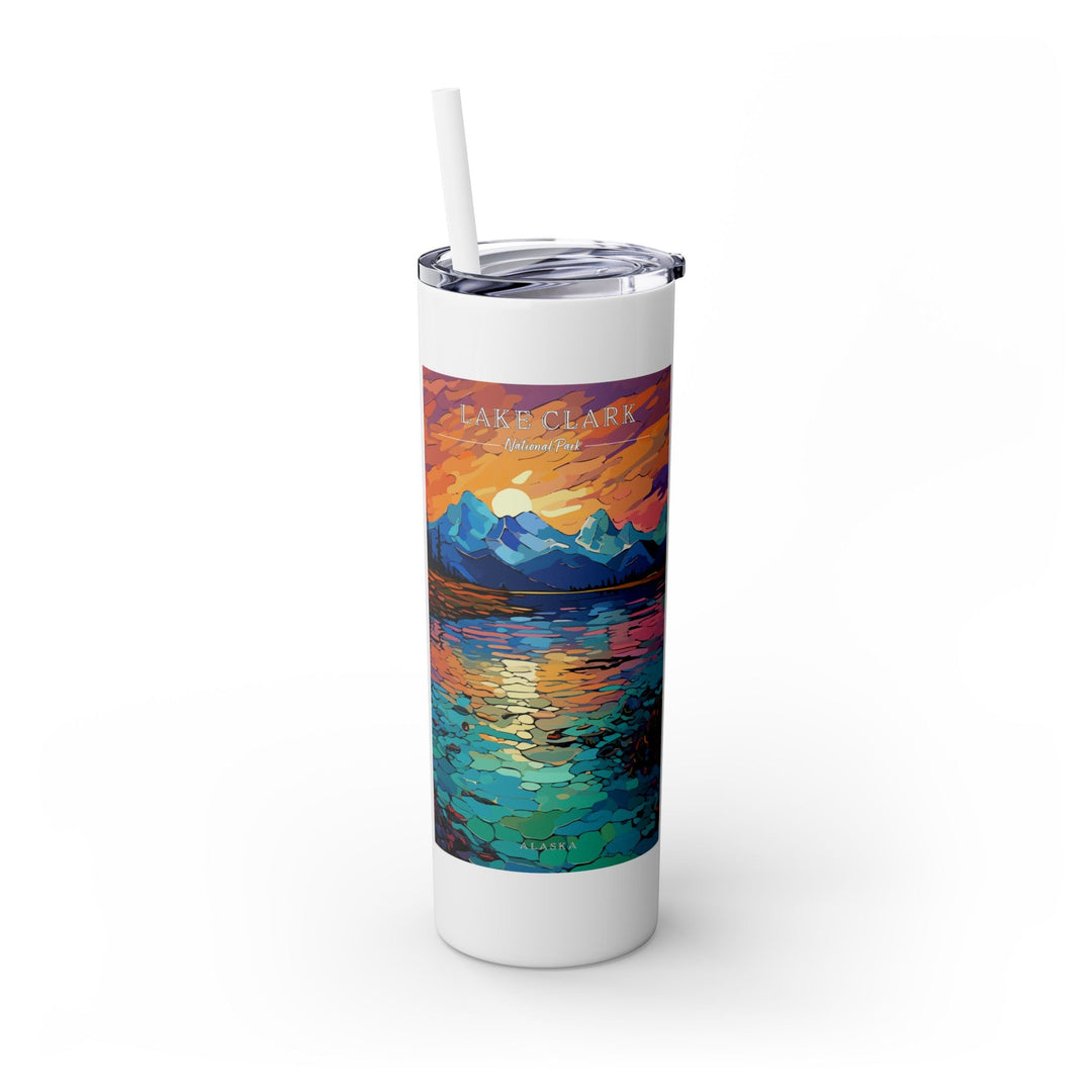 Lake Clark National Park Skinny Tumbler, 20oz - My Nature Book Adventures