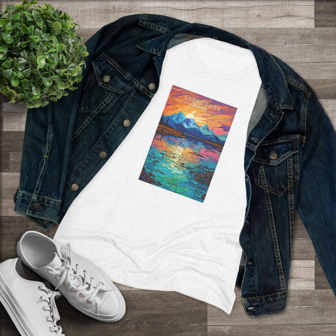 Lake Clark National Park Women's Triblend Tee - My Nature Book Adventures