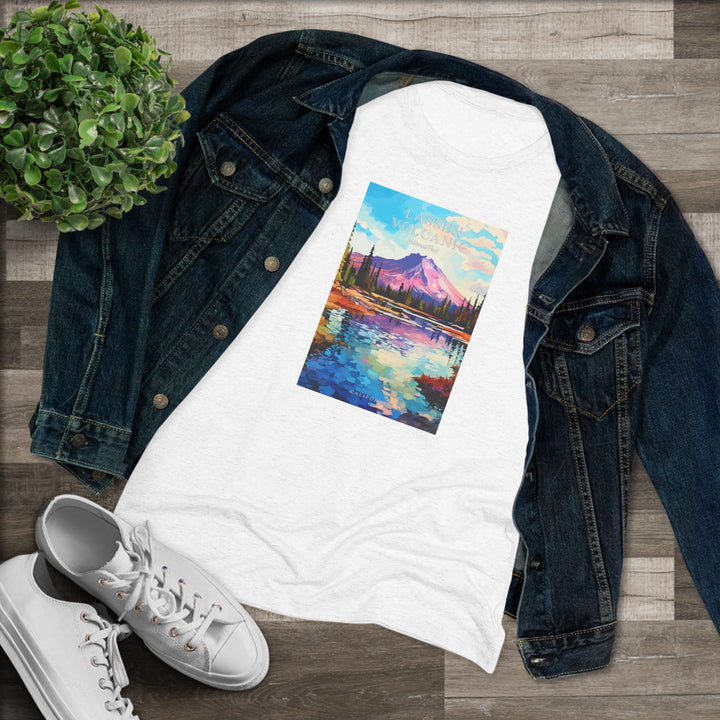 Lassen Volcanic National Park Women's Triblend Tee - My Nature Book Adventures