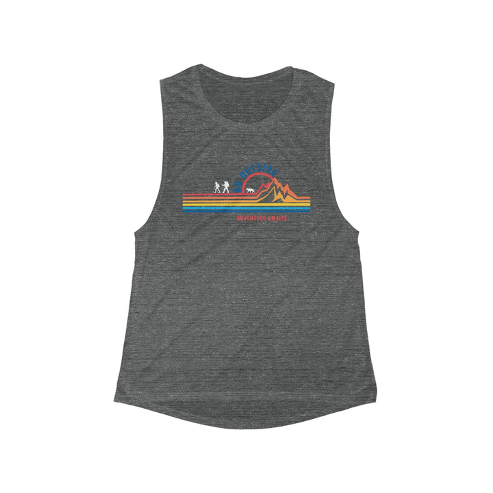 Light and Airy Muscle Tee - Adventure Awaits - My Nature Book Adventures