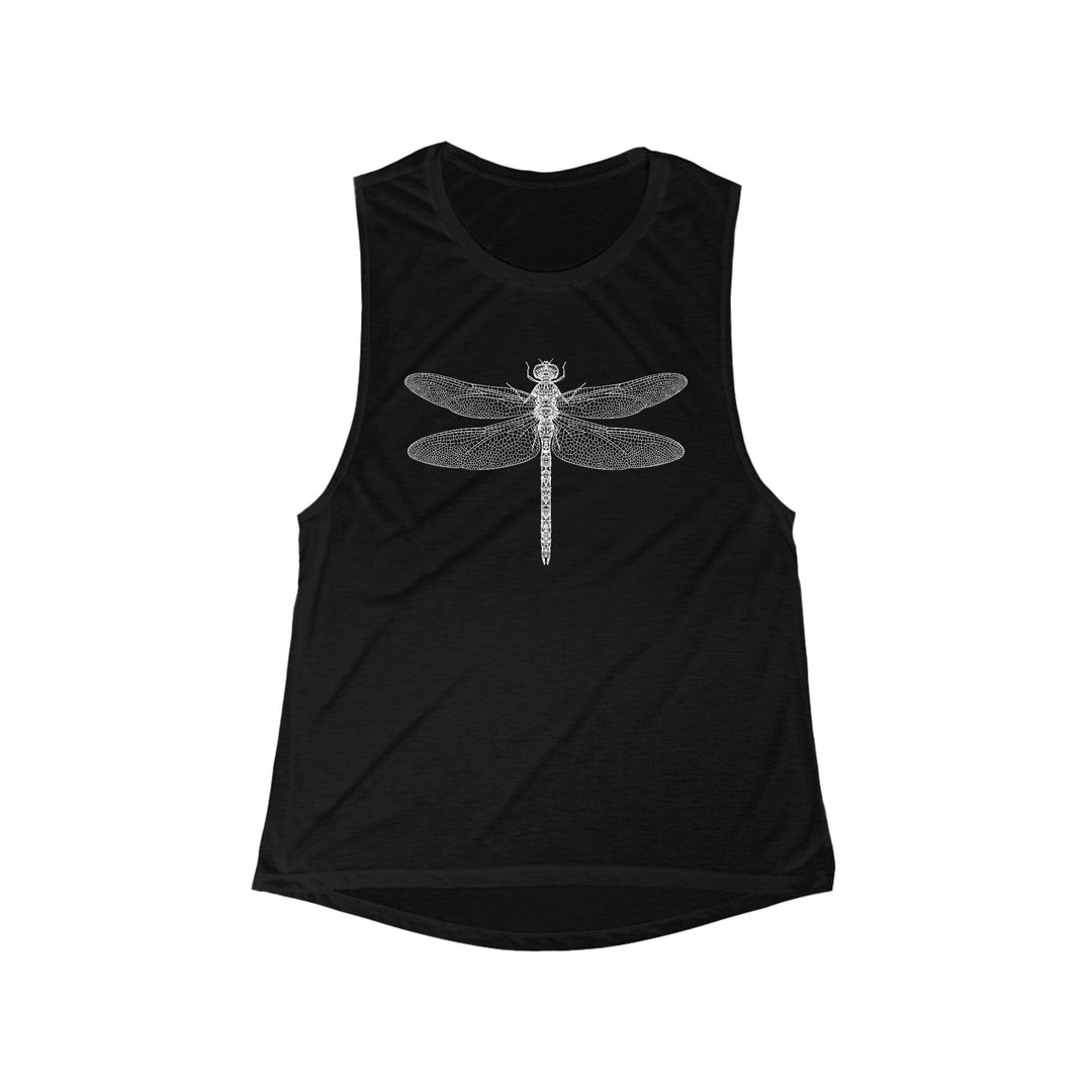 Light and Airy Muscle Tee - Dragonfly - Nature Inspired Tank Top - My Nature Book Adventures
