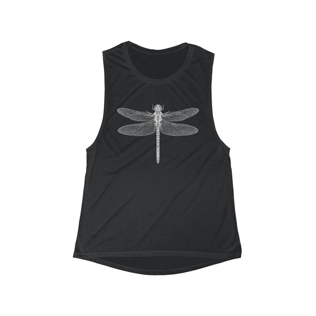 Light and Airy Muscle Tee - Dragonfly - Nature Inspired Tank Top - My Nature Book Adventures