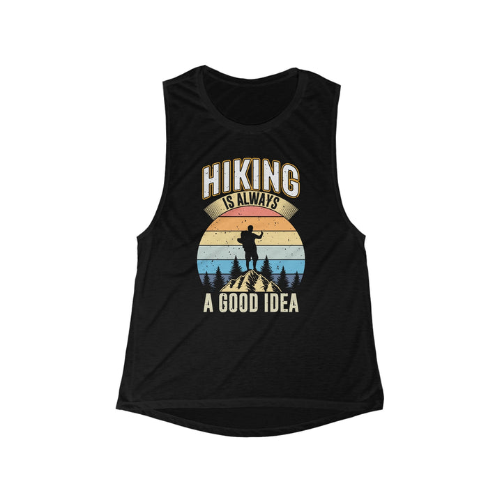 Light and Airy Muscle Tee - Hiking is Always a Good Idea - My Nature Book Adventures