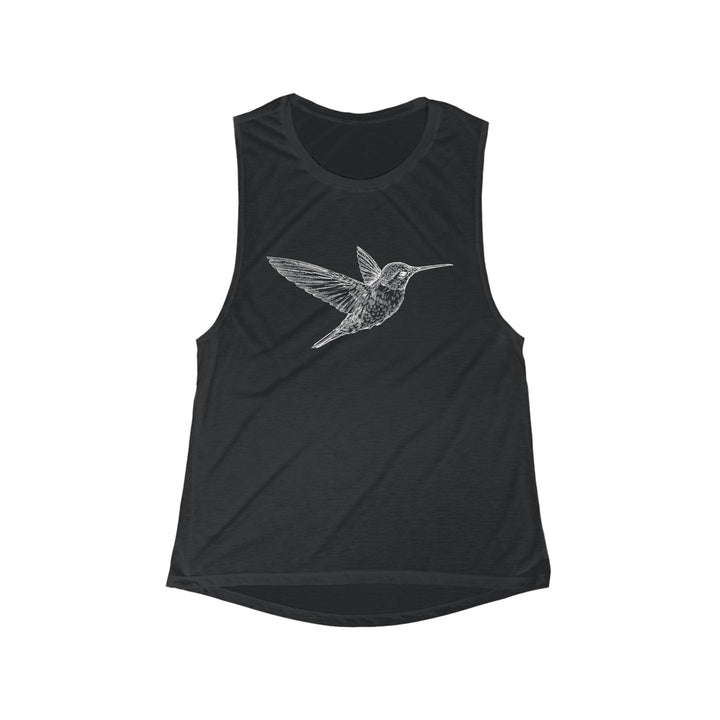 Light and Airy Muscle Tee - Humming Bird - Nature Inspired Tank Top - My Nature Book Adventures