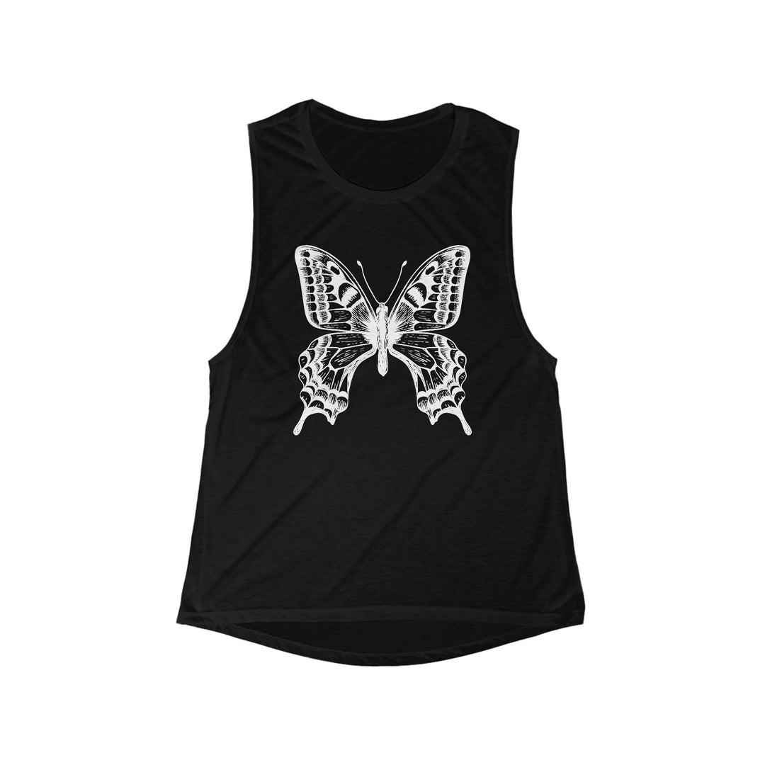Light and Airy Muscle Tee - Swallow Tail Butterfly - Nature Inspired Tank Top - My Nature Book Adventures