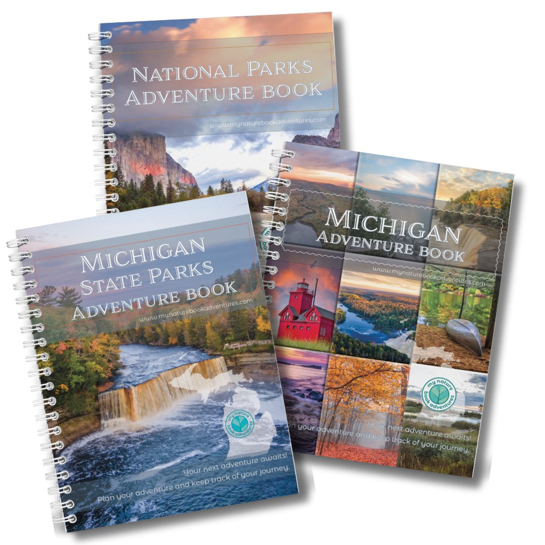 Michigan State Parks Adventure Book + NEW Michigan Adventure Book + National Parks Adventure Book Combo - My Nature Book Adventures