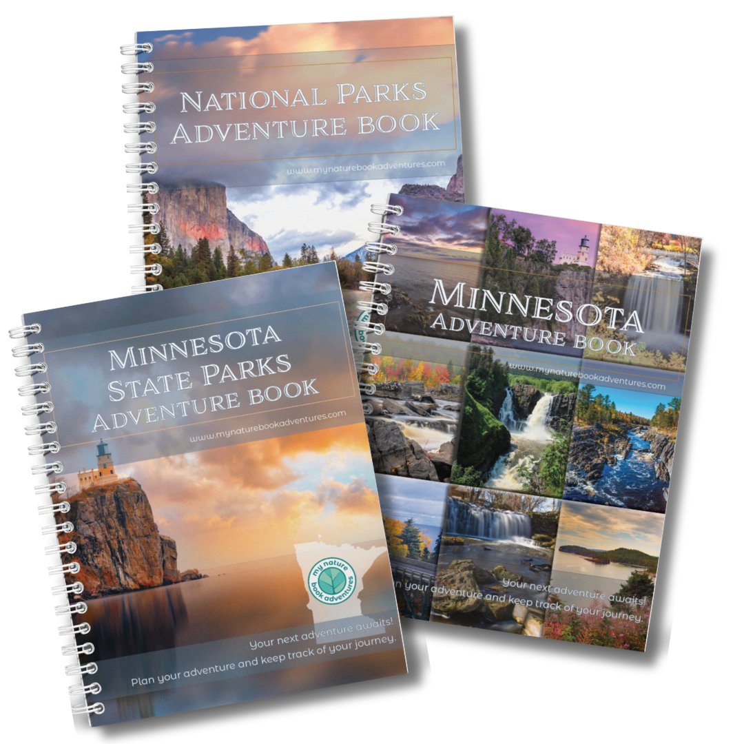 Minnesota State Parks Adventure Book + NEW Minnesota Adventure Book + National Parks Adventure Book Combo - My Nature Book Adventures