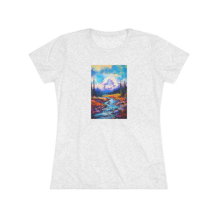 Mount Rainier National Park Women's Triblend Tee - My Nature Book Adventures