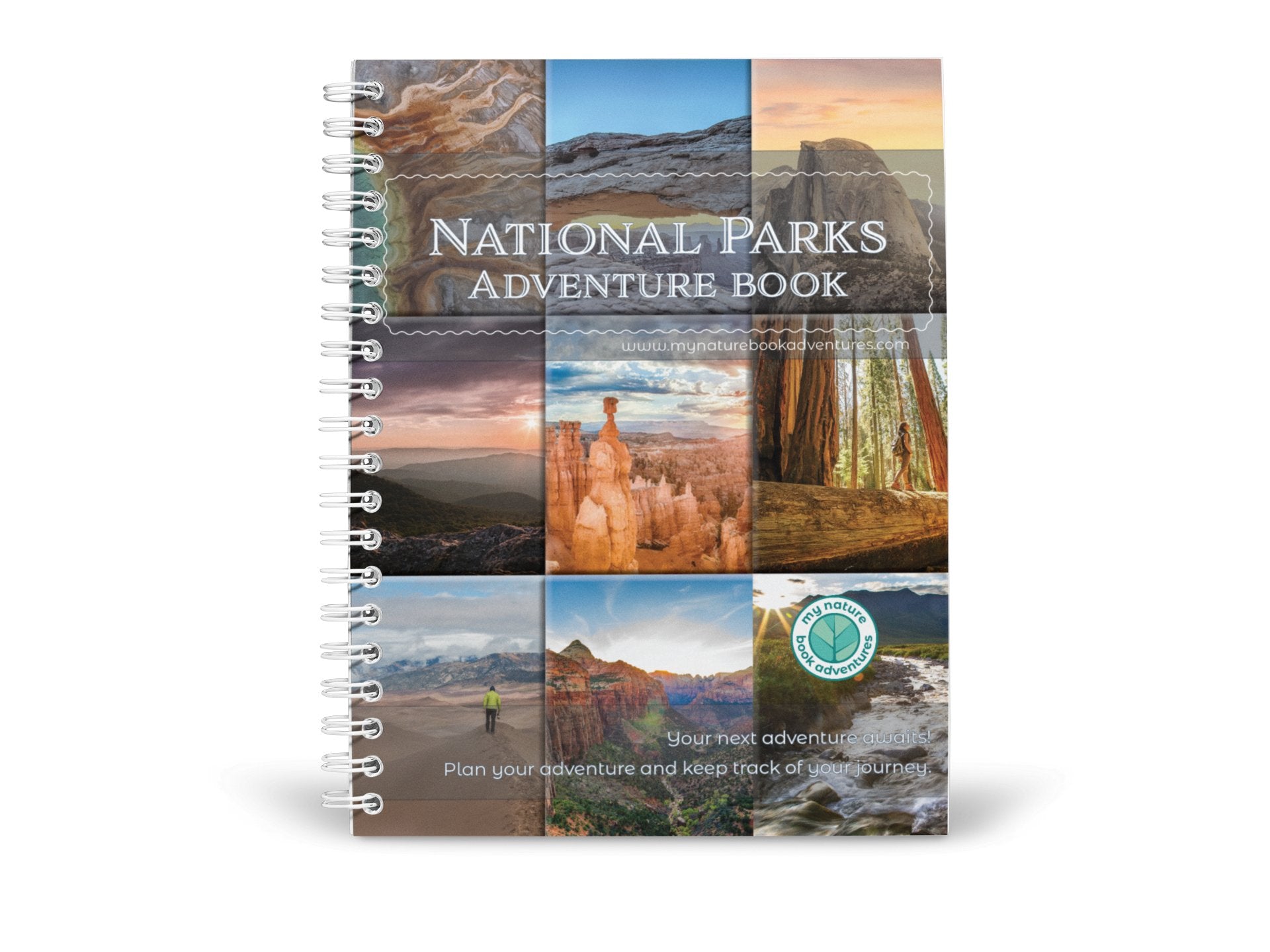 National Park Adventure Planning Journal + 24x36 Detailed National Park 2 Sided - Folded Map Combo - My Nature Book Adventures