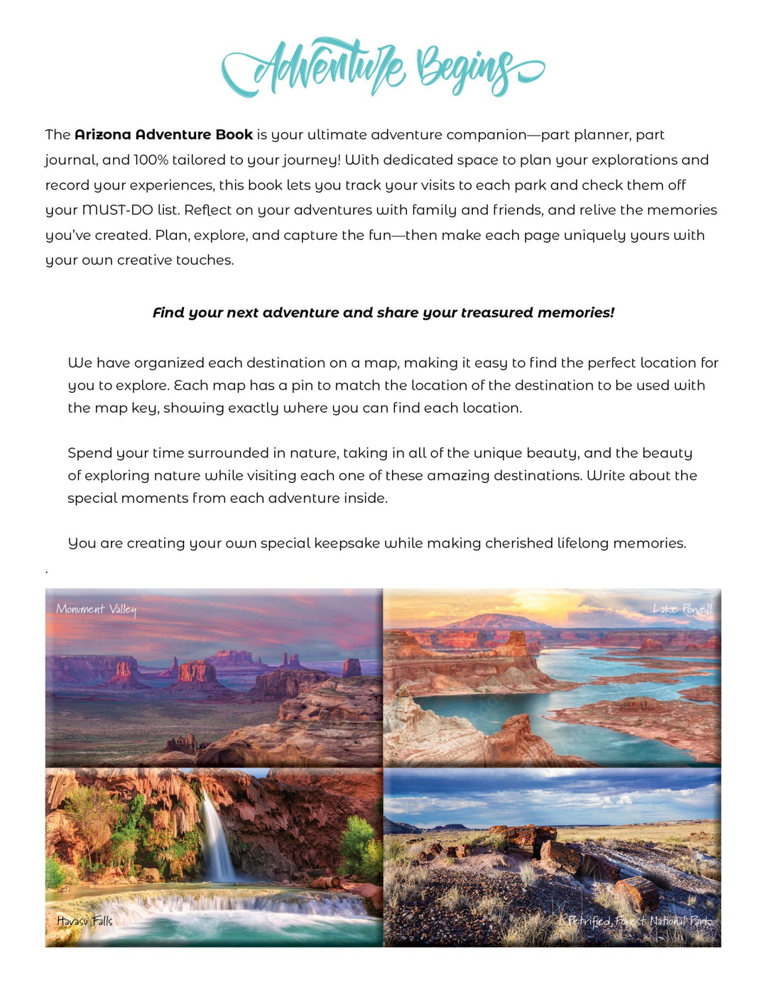 NEW - Arizona Adventure Book - My Nature Book Adventures