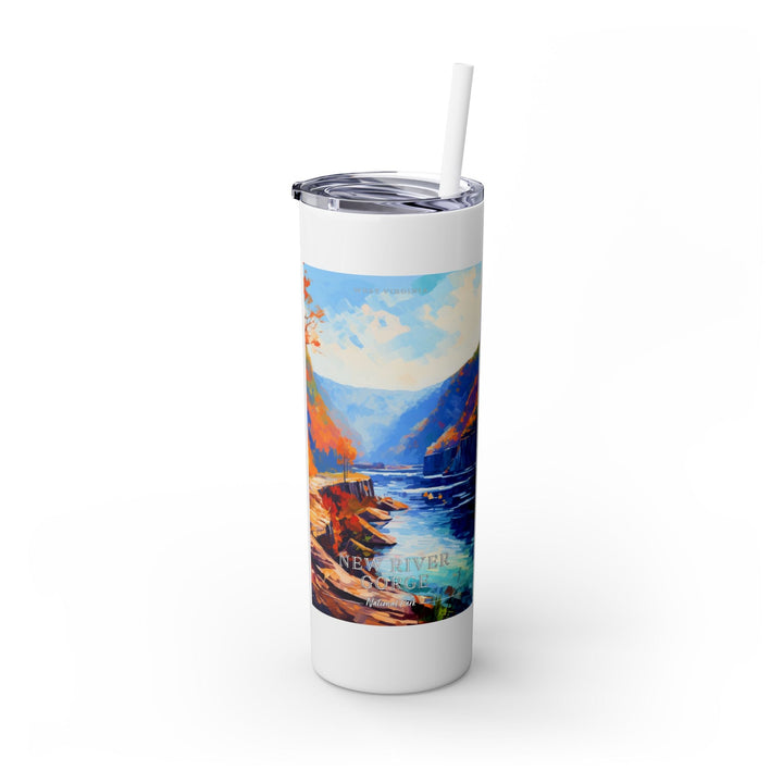 New River Gorge National Park Skinny Tumbler, 20oz - My Nature Book Adventures