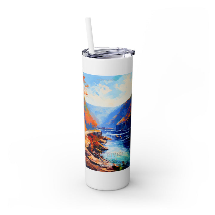 New River Gorge National Park Skinny Tumbler, 20oz - My Nature Book Adventures