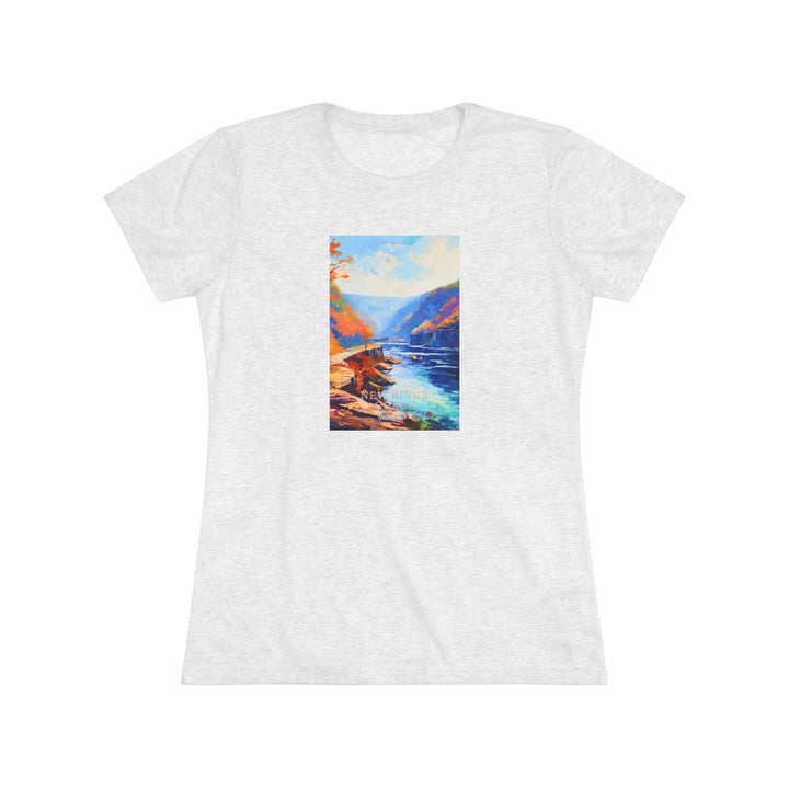 New River Gorge National Park Women's Triblend Tee - My Nature Book Adventures