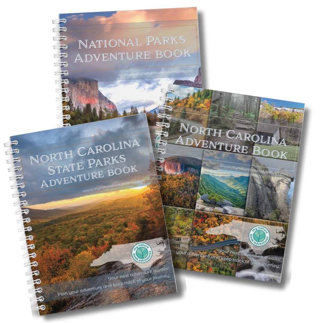 North Carolina State Parks Adventure Book + NEW North Carolina Adventure Book + National Parks Adventure Book Combo - My Nature Book Adventures