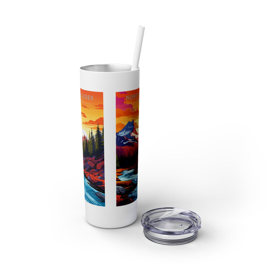 North Cascades National Park Skinny Tumbler, 20oz - My Nature Book Adventures