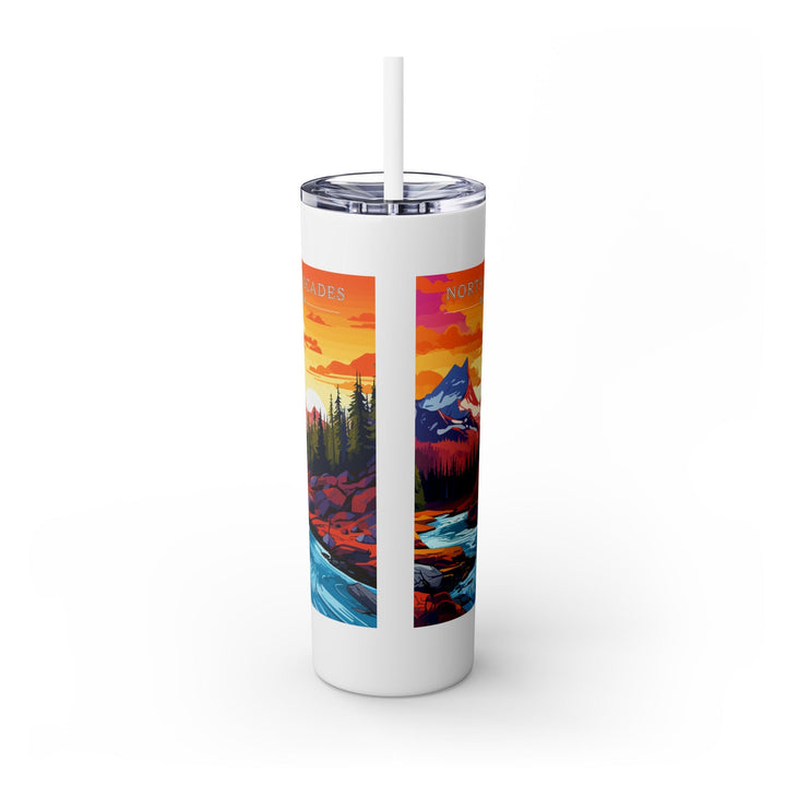 North Cascades National Park Skinny Tumbler, 20oz - My Nature Book Adventures