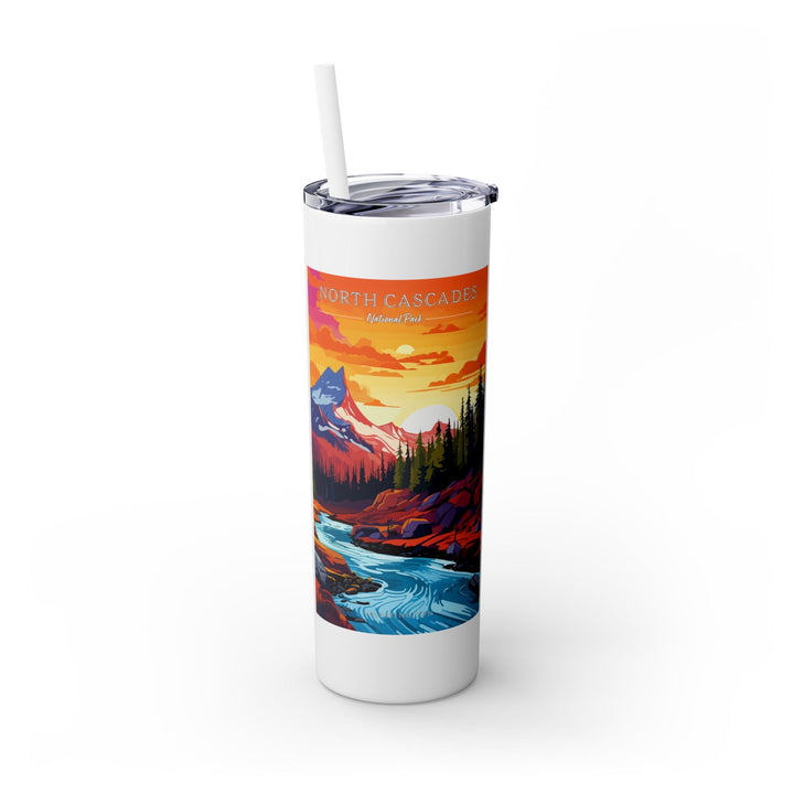 North Cascades National Park Skinny Tumbler, 20oz - My Nature Book Adventures