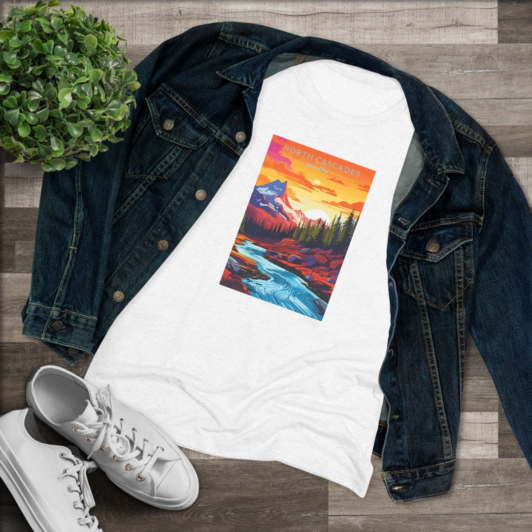 North Cascades National Park Women's Triblend Tee - My Nature Book Adventures