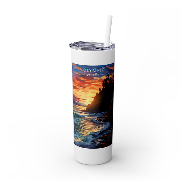 Olympic National Park Skinny Tumbler, 20oz - My Nature Book Adventures