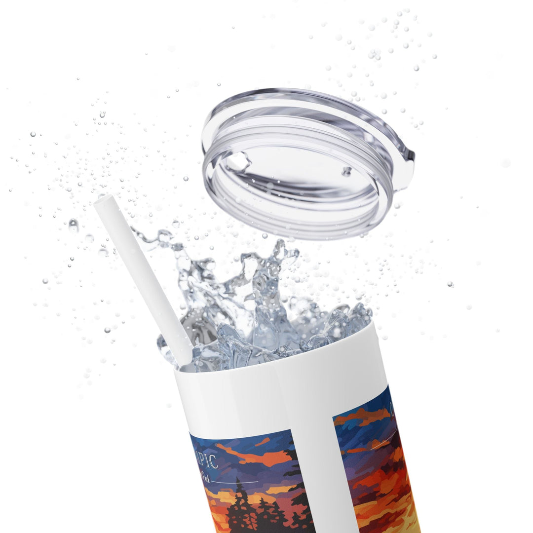 Olympic National Park Skinny Tumbler, 20oz - My Nature Book Adventures