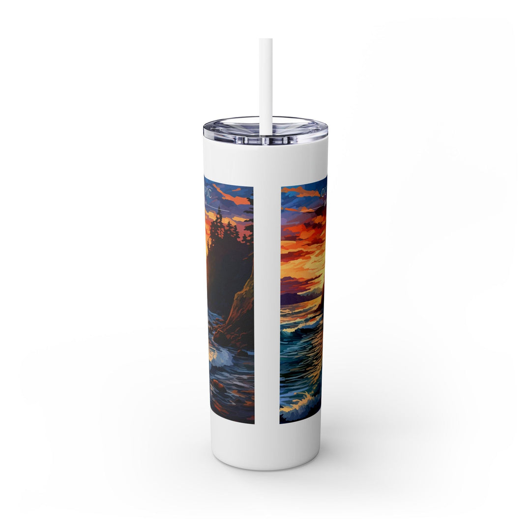 Olympic National Park Skinny Tumbler, 20oz - My Nature Book Adventures