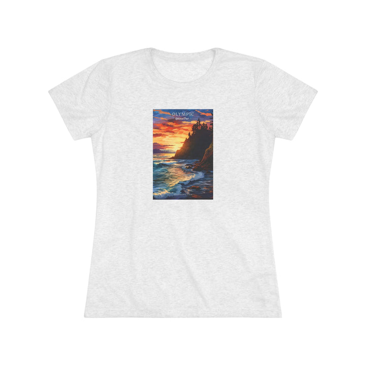 Olympic National Park Women's Triblend Tee - My Nature Book Adventures