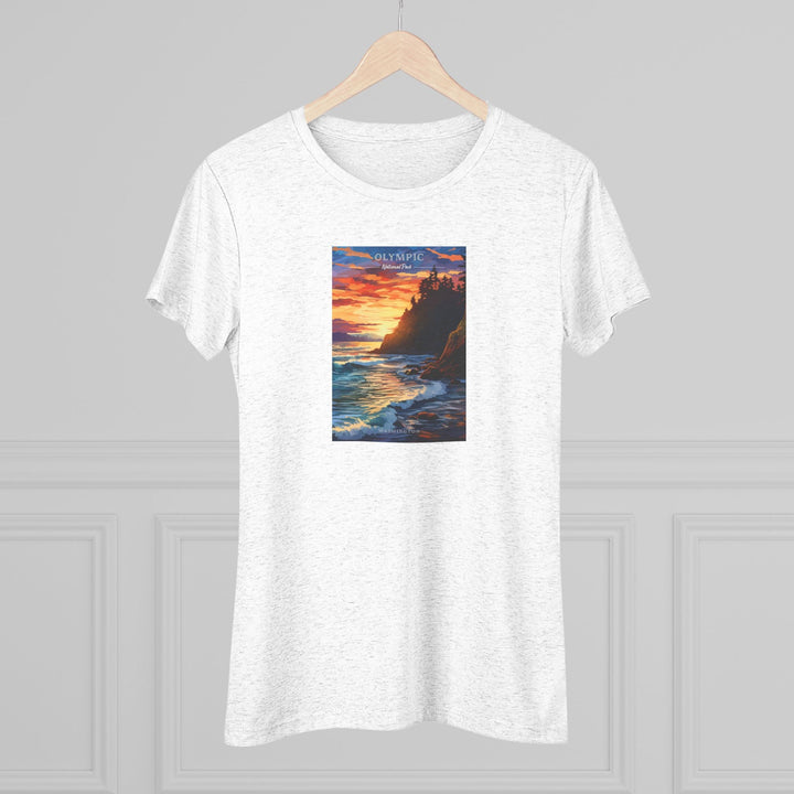 Olympic National Park Women's Triblend Tee - My Nature Book Adventures