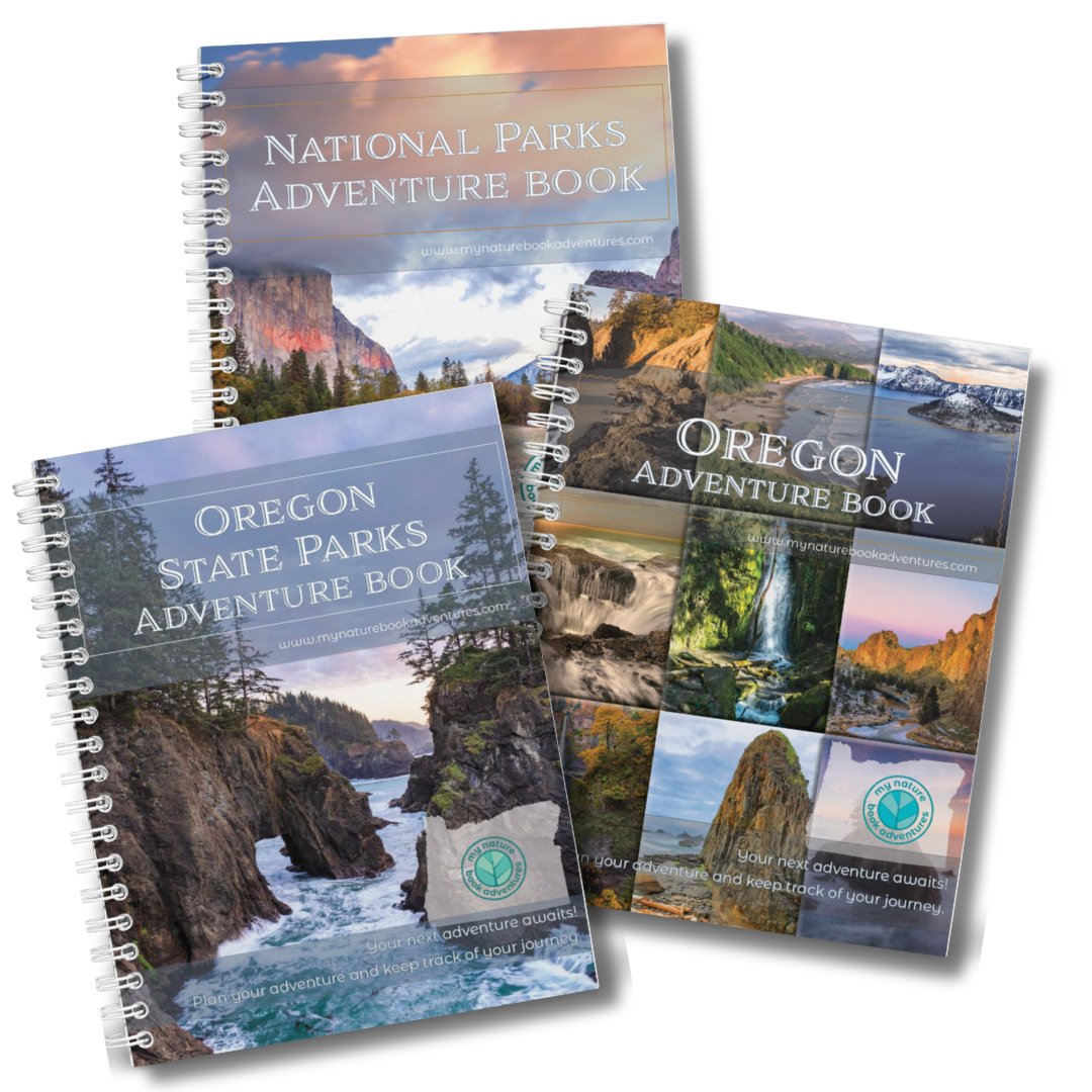 Oregon State Parks Adventure Book + NEW Oregon Adventure Book + National Parks Adventure Book Combo - My Nature Book Adventures