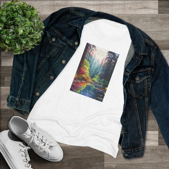 Redwood National Park Women's Triblend Tee - My Nature Book Adventures