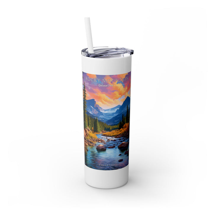 Rocky Mountain National Park Skinny Tumbler, 20oz - My Nature Book Adventures