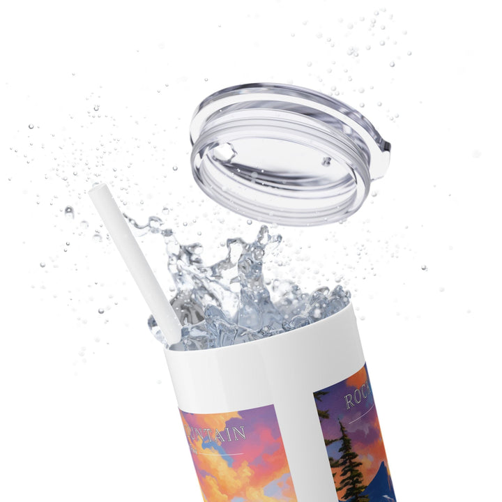 Rocky Mountain National Park Skinny Tumbler, 20oz - My Nature Book Adventures