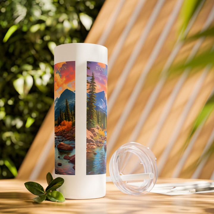 Rocky Mountain National Park Skinny Tumbler, 20oz - My Nature Book Adventures