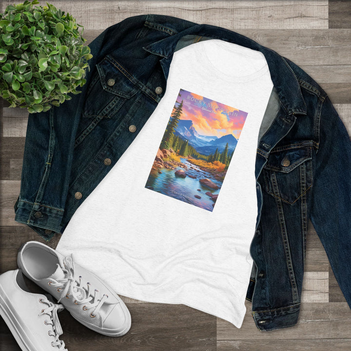 Rocky Mountain National Park Women's Triblend Tee - My Nature Book Adventures