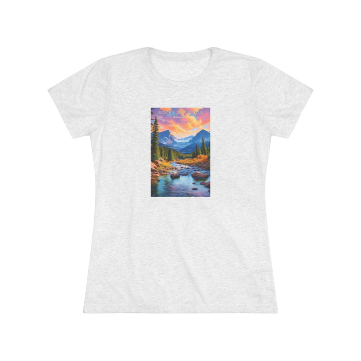 Rocky Mountain National Park Women's Triblend Tee - My Nature Book Adventures