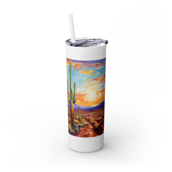 Saguaro National Park Skinny Tumbler, 20oz - My Nature Book Adventures