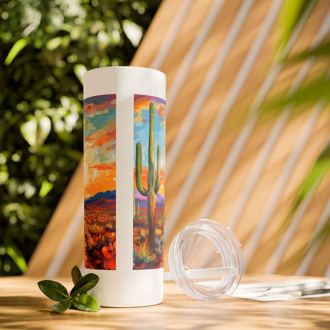 Saguaro National Park Skinny Tumbler, 20oz - My Nature Book Adventures