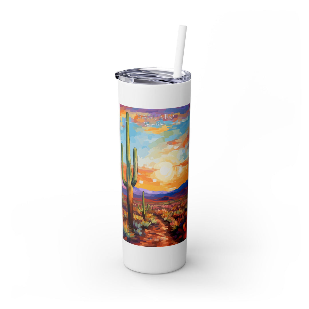 Saguaro National Park Skinny Tumbler, 20oz - My Nature Book Adventures