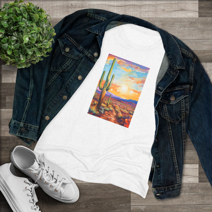 Saguaro National Park Women's Triblend Tee - My Nature Book Adventures