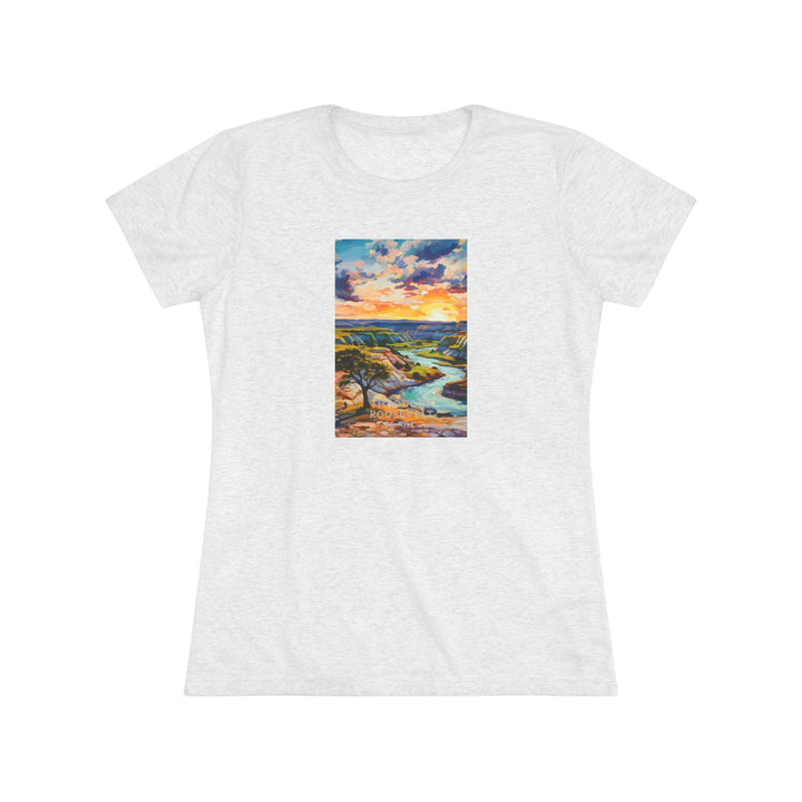 Theodore Roosevelt National Park Women's Triblend Tee - My Nature Book Adventures