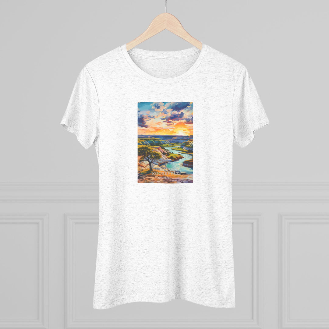 Theodore Roosevelt National Park Women's Triblend Tee - My Nature Book Adventures