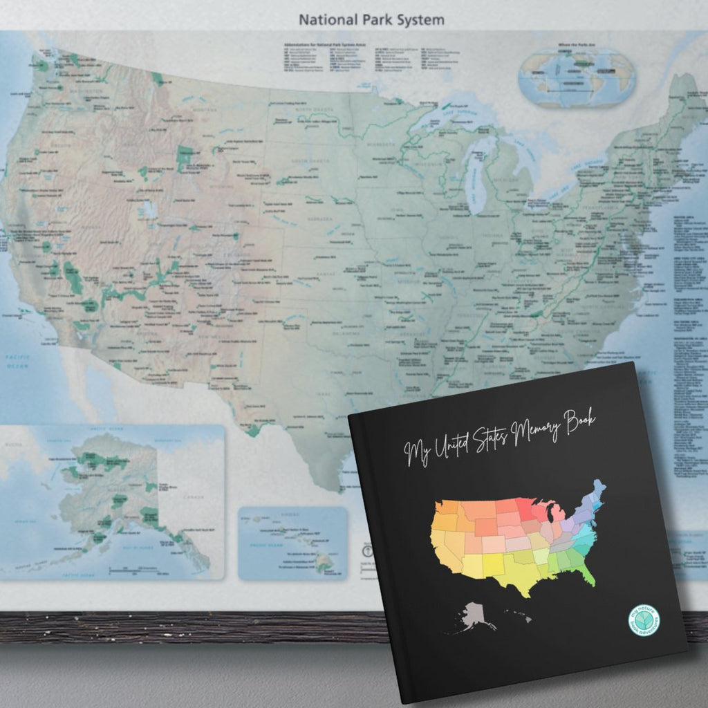 National Parks Bucket List Journal & Passport Stamp Log: To