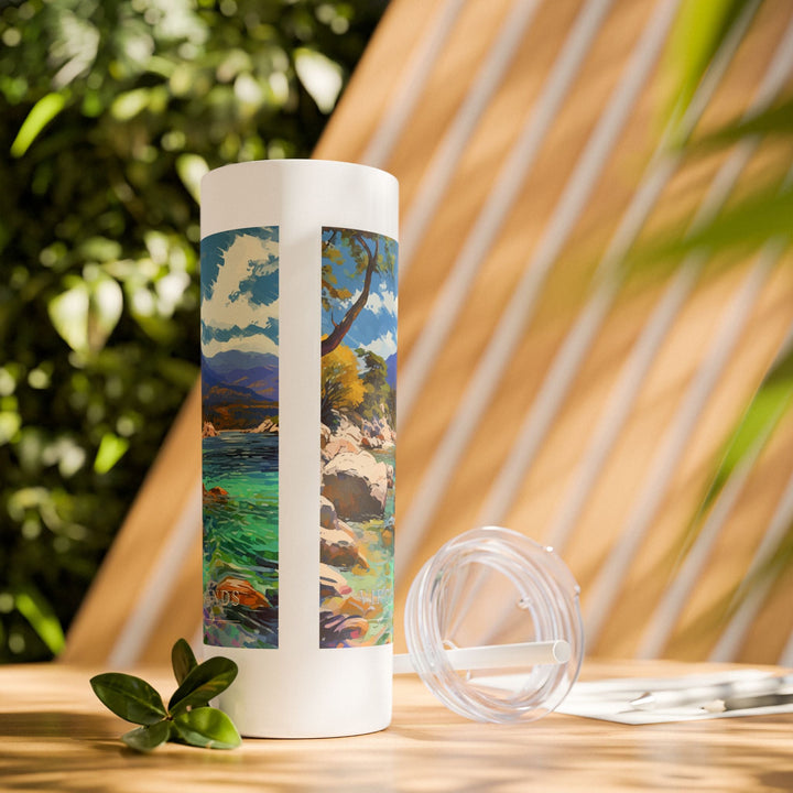 Virgin Islands National Park Skinny Tumbler, 20oz - My Nature Book Adventures