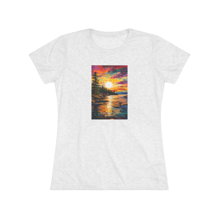 Voyageurs National Park Women's Triblend Tee - My Nature Book Adventures