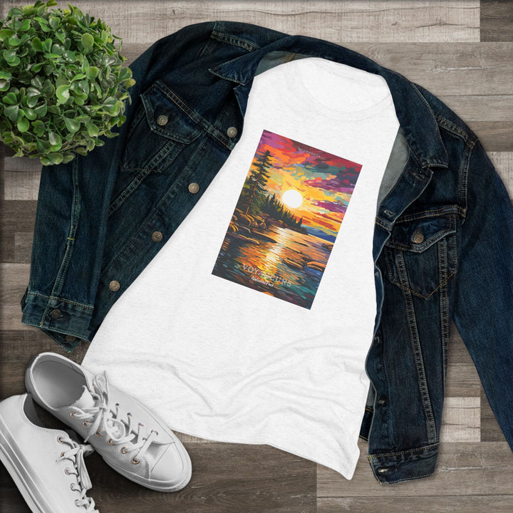 Voyageurs National Park Women's Triblend Tee - My Nature Book Adventures