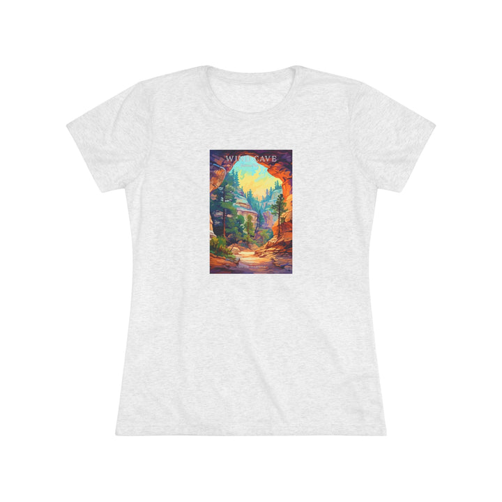 Wind Cave National Park Women's Triblend Tee - My Nature Book Adventures