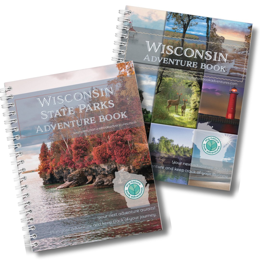 Wisconsin State Parks Adventure Book + NEW Wisconsin Adventure Book Combo - My Nature Book Adventures