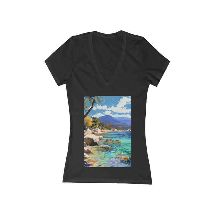 Women's Deep V - Neck T - Shirt - Virgin Islands National Park - My Nature Book Adventures