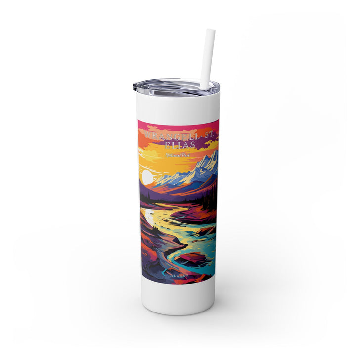 Wrangell - St. Elias National Park Skinny Tumbler, 20oz - My Nature Book Adventures